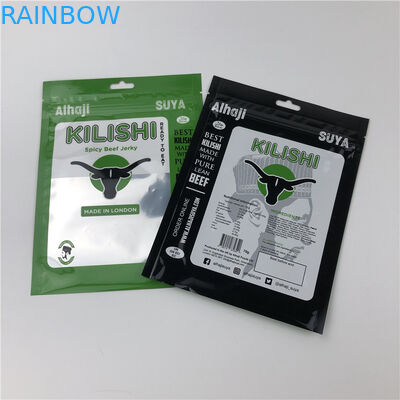 Фольга с тремя боковыми уплотнениями с резьбой, плоские мясные пластиковые упаковочные мешки