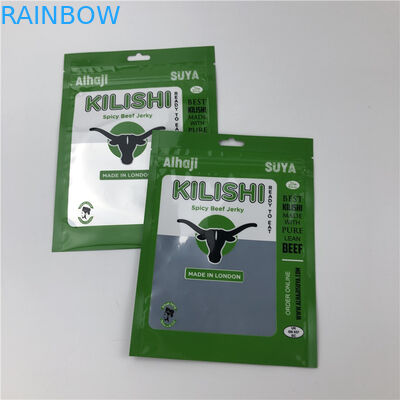 Фольга с тремя боковыми уплотнениями с резьбой, плоские мясные пластиковые упаковочные мешки