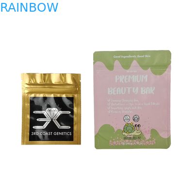 Глянцевая отделка переднее окно Mylar Pouch для конфеты Цветок Ziplock сумка Запахоустойчивый Stand Up Pouch