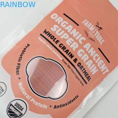 Любимое логотип Продовольственная упаковка Запахоустойчивый цип Самозапечатка Стоять вверх Сумки Мат Finish Металлический эффект Напечатанный Стоять вверх цип