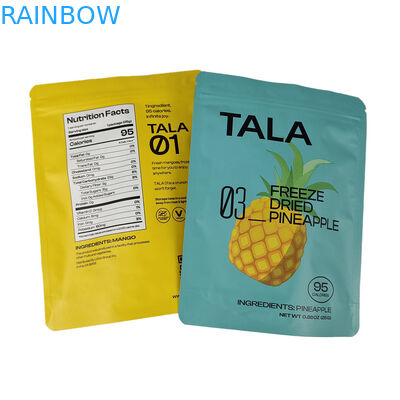 Специально напечатанные пластиковые подъемные закуски Манго Ананас Сушеные фрукты Перезамыкаемые мешки Mylar