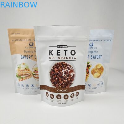 Специализированная печать Теплозащищенный пластиковый пакет для упаковки орехов Конфеты Шоколадный чай Кофе упаковка Stand Up Pouch