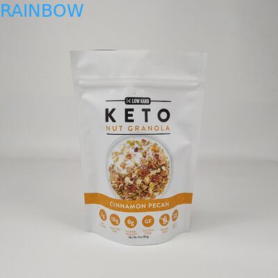 На заказ Ламинированная алюминиевая фольга Zip Lock Bag Stand Up Pouch Matt Красный упаковочный мешок с запахозащитным резьбой для кофе