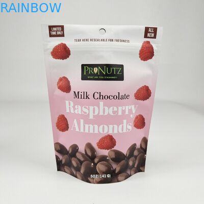 Перезамыкаемые ламинированные пластиковые подъемные пищевые пакеты упаковка на заказ Печатный дизайн Ziplock Poly Bag Pouch для сухих фруктов