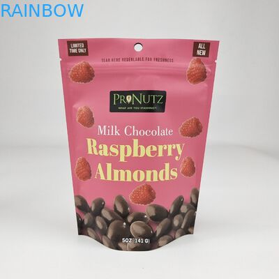 Перезамыкаемые ламинированные пластиковые подъемные пищевые пакеты упаковка на заказ Печатный дизайн Ziplock Poly Bag Pouch для сухих фруктов