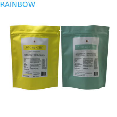 Напечатанные на заказ перезапечатываемые пакеты для чая Mylar Stand Up Pouch With Zipper Tea Bags