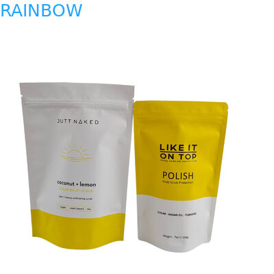 Напечатанные на заказ перезапечатываемые пакеты для чая Mylar Stand Up Pouch With Zipper Tea Bags