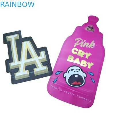 Напечатанный на заказ детский герметичный герметичный голографический мешок 3,5 г специальной формы