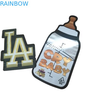 Напечатанный на заказ детский герметичный герметичный голографический мешок 3,5 г специальной формы