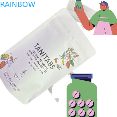 Настройка водонепроницаемая биоразлагаемая Pla Kraft бумажная рюкзак Ziplock сумка рюкзак Stand Up Pouch