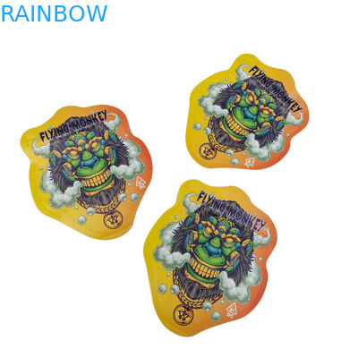 Напечатанный на заказ 3.5g 7g 14g Stand Up Pouch Gummy Edible Packaging Mylar Алюминиевая фольга Устойчивая к детям Zip Lock Bags