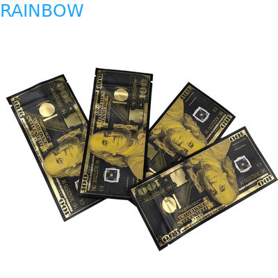 Заказный полиэтиленовый пакет Mylar Smell Proof Stand Up Pouch Candy Food Packaging 3.5g Mylar Ziplock Bag With Window