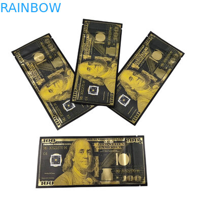 Заказный полиэтиленовый пакет Mylar Smell Proof Stand Up Pouch Candy Food Packaging 3.5g Mylar Ziplock Bag With Window