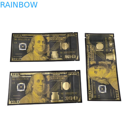 Заказный полиэтиленовый пакет Mylar Smell Proof Stand Up Pouch Candy Food Packaging 3.5g Mylar Ziplock Bag With Window