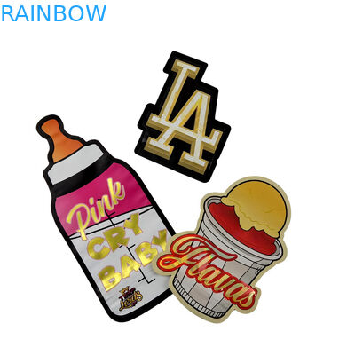 3.5г настраиваемая упаковка и печать логотипа специальная уникальная форма внутри печатная голографическая мешочка Mylar