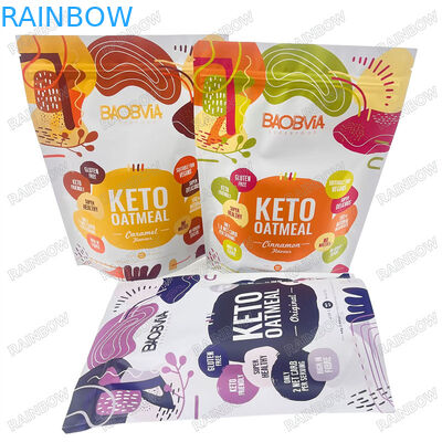 Прямая заводская упаковка влагостойкие пластиковые пакеты зеленый красный жёлтый мешок Zip Lock пакеты для хранения продуктов питания 1 кг