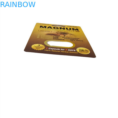 Оптовая продажа Мед носорога Напечатанный золотой секрет Чудо Мед 3D бумажная карточка дисплейная коробка медовые пакеты упаковка