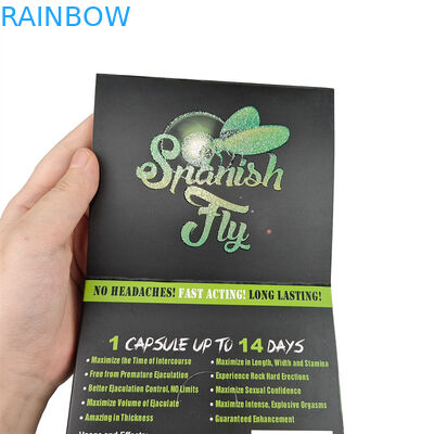 Высококачественная секс-пилюля 3D пузырь Пакетная карточка Носорог Мужской Усиление Пилюли Пакетная карточка С дисплейными бумажными коробками