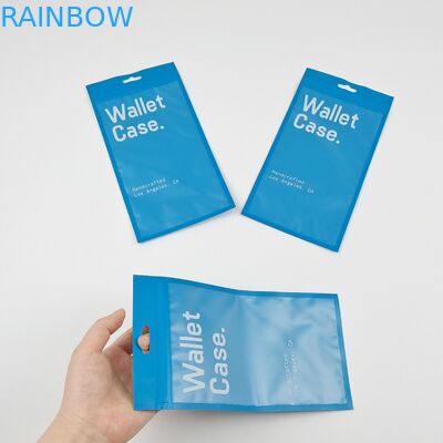 Трехсторонний герметичный цип, плоский кошелек, телефонный кошелек, пластиковые пакеты