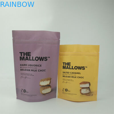 Цифровая печать сушеные продукты питания Kraft бумажные пакеты с матовой поверхностью