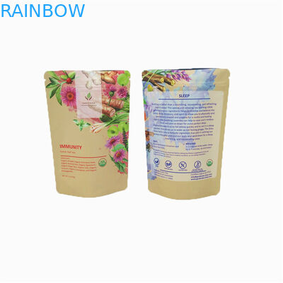 Заказный чайный мешок Ziplock Алюминиевая фольга чайная упаковка Стоять вверх Pouch Mylar мешок для кофе