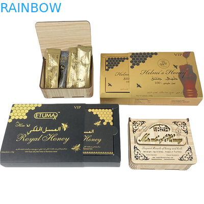 Фабрика прямая продажа медовые пакеты и коробки с точки УФ настройки логотипа печать роскошные медовые коробки упаковки