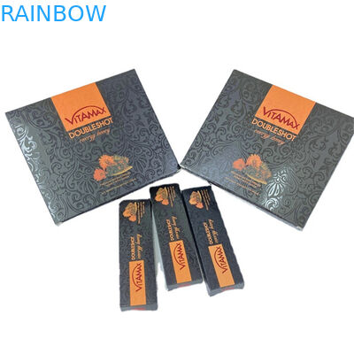 Роскошная бумажная картонная бутылка с медом Бутылка для упаковки Черная элегантная волнистая медовая коробка