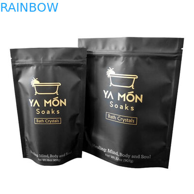 Серебряные пакеты из фольги для стойкой сумки для скреба тела с молниеносной резинкой