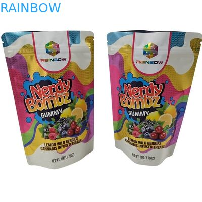 Экологически чистый Да, на заказ, напечатанный плоский дно закуски Pouches Food Packaging Bag