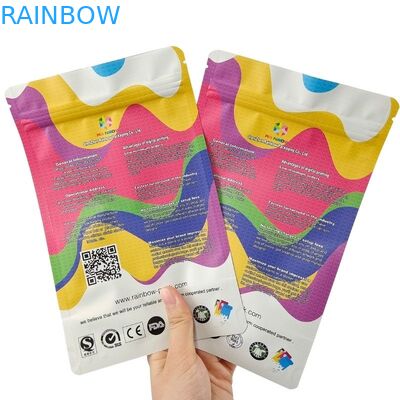 Экологически чистый Да, на заказ, напечатанный плоский дно закуски Pouches Food Packaging Bag