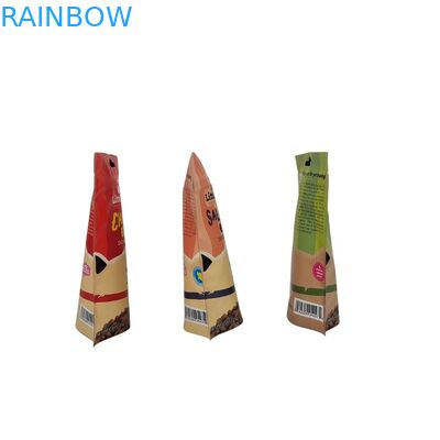 Напечатанные на заказ мешки с плоским дном с матовой поверхностью для упаковки продуктов питания