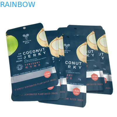 Плоские пакеты с кокосовыми хлопьями с прозрачным окном