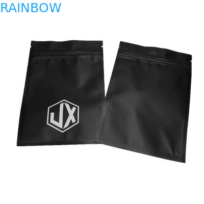 Матовый черный трехсторонний уплотнительный кабель USB Пластиковые упаковочные пакеты с молниеносной решеткой