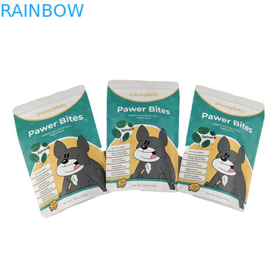 Оптовая оптовая настройка Stand Up перезапечатываемые мешки Mylar Digital Print Kraft Paper Pouch для пищи для домашних животных собаки кошки