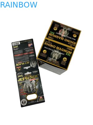 Оптовая продажа Таблетки напечатанные для носорогов Опаковка Бумажные коробки с бумажной карточкой