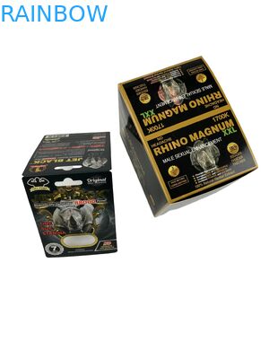 Оптовая продажа Таблетки напечатанные для носорогов Опаковка Бумажные коробки с бумажной карточкой