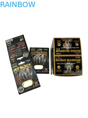 Оптовая продажа Таблетки напечатанные для носорогов Опаковка Бумажные коробки с бумажной карточкой