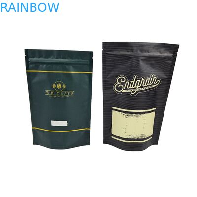 Логотип печатный многоразовый Ziplock Pouches Custom Stand Up Food Grade Coffee Bean Алюминиевая фольга Пластиковый пакет