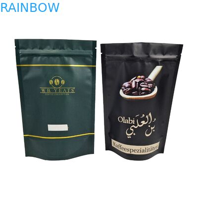 OEM Custom Printed Coffee Bags Plastic Packaging Bags Stand Up Coffee Bags With Re-sealable Zipper (Оригинальные печатные кофейные пакеты с пластиковой упаковкой)