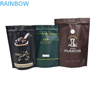 OEM Custom Printed Coffee Bags Plastic Packaging Bags Stand Up Coffee Bags With Re-sealable Zipper (Оригинальные печатные кофейные пакеты с пластиковой упаковкой)