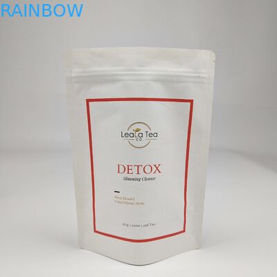 Перерабатываемый цилиндр Белый коричневый бумажный пакет на заказ Пищевые орехи Арахисовый чай Конфеты Пакет печенья Стоять с логотипом