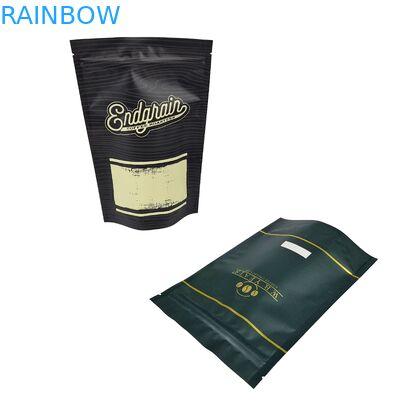 Дизайн на заказ Печатная влагостойкая алюминиевая фольга Mylar Packaging Ziplock Bags For Cocoa Coffee