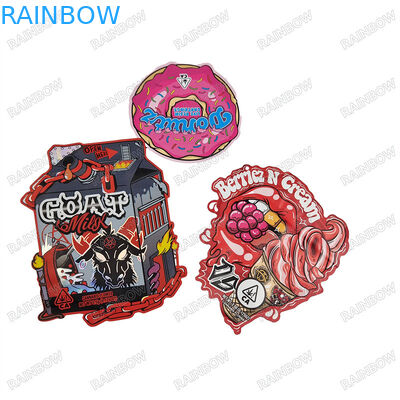 Высокоточные цифровые печатные пакеты для настраиваемых 3,5 граммовых запахоустойчивых мешков с резкой резьбой