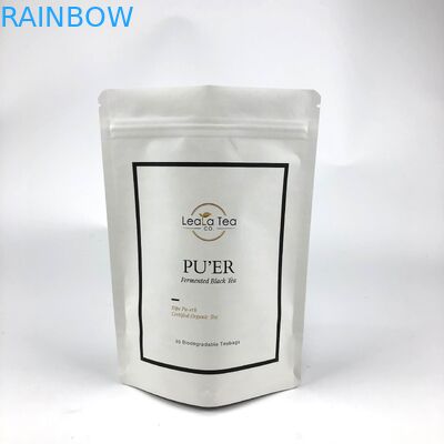 Повторно закрываемые стойкие пакеты с индивидуальным логотипом для упаковки сушеных чайных пакетов