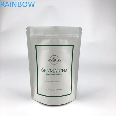 Повторно закрываемые стойкие пакеты с индивидуальным логотипом для упаковки сушеных чайных пакетов