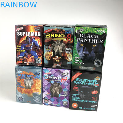 Премиум-900k 3D бумажная карточка для секса носорог мужской улучшения таблеток