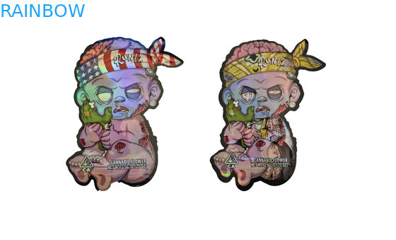 Опаковка с герметичным запахом на основе травяных фимиамов Zip Lock Mylar CBD Oil Weed Hemp Bags Gravure Printing