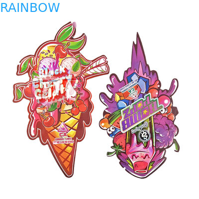 Напечатанные на заказ детские рюкзаки с резиновым ремешком Стоять голографические сумки для закусок и товарных изделий Пластиковые сумки