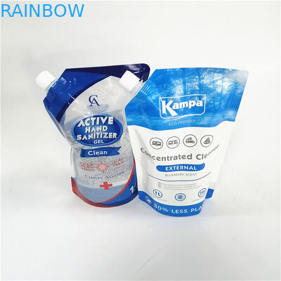 Перерабатываемые выплескиваемые стоячие пакеты с различными типами крышек для экологически чистой упаковки