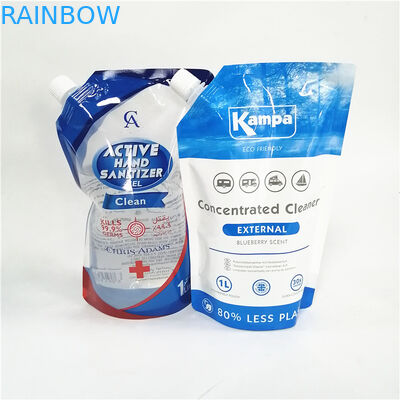 Перерабатываемые выплескиваемые стоячие пакеты с различными типами крышек для экологически чистой упаковки